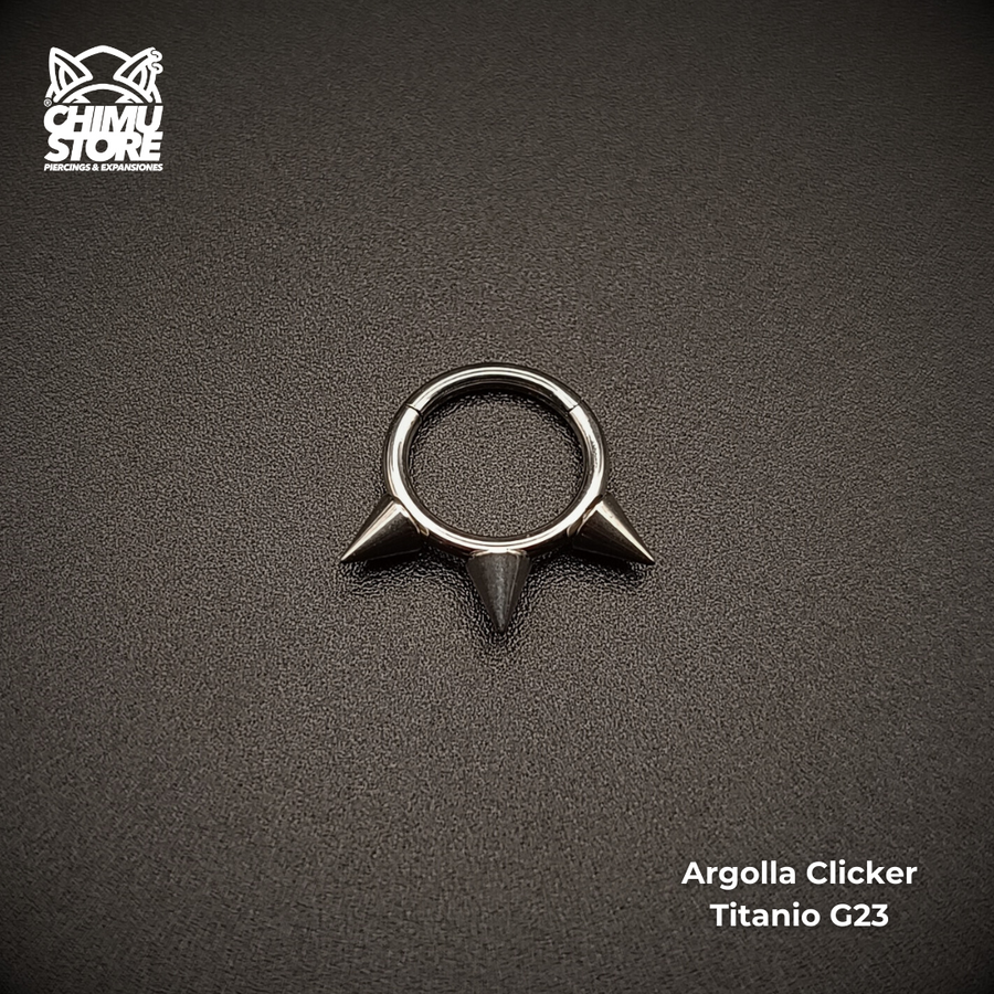 NEW Argolla Clicker Titanio G23 - 3 Puntas (1,2mm;8mm) (16G)