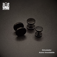 NEW Simulador Acero Inoxidable - Negro (1,2mm;6mm) (16G)