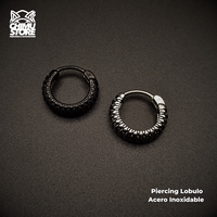 NEW Piercing Lobulo Acero Inoxidable - Style 001 (1mm;12mm) (18G)