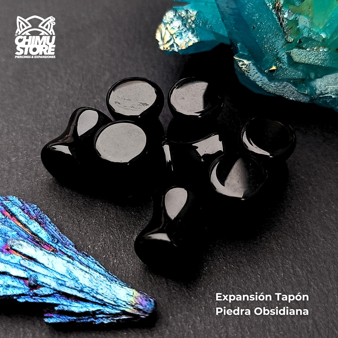 NEW Expansion Piedra Tapon - Obsidiana (6mm a 25mm)