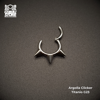 NEW Argolla Clicker Titanio G23 - 3 Puntas (1,2mm;8mm) (16G)