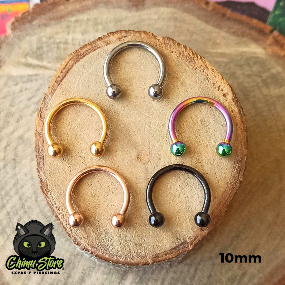 NEW Circular Barbell Titanio G23 - Tamaño 10mm (1,2mm;10mm) (16G)