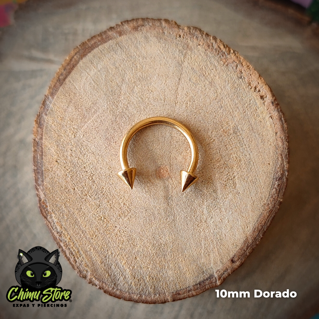 NEW Circular Barbell Titanio G23 - Puntas Tamaño 10mm (1,2mm;16G)