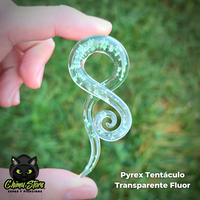 Expansor Pyrex - Tentáculo Transparente Flúor (8mm)